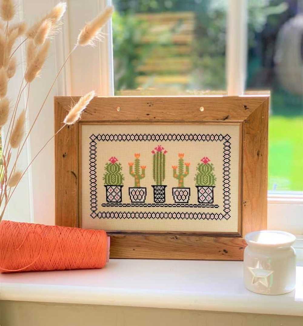 Cactus Cross Stitch Cross Stitch Kit Historical Sampler Co