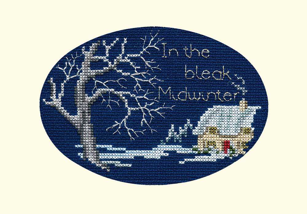 Christmas Card - Midwinter Cross Stitch Kit by Derwentwater
