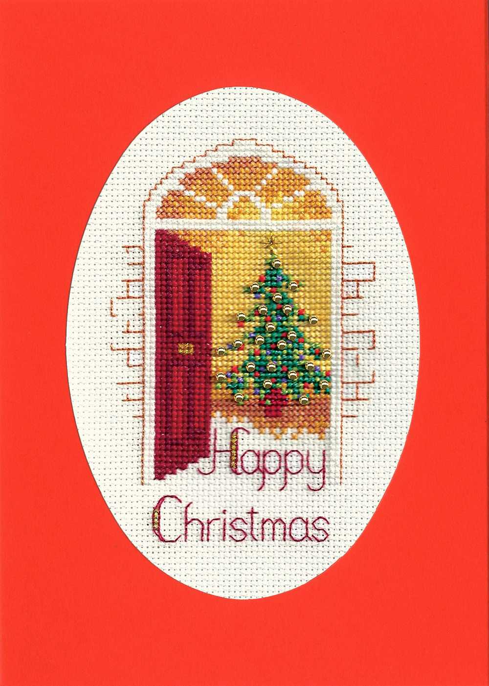 Christmas Card - Warm Welcome Cross Stitch Kit by Derwentwater
