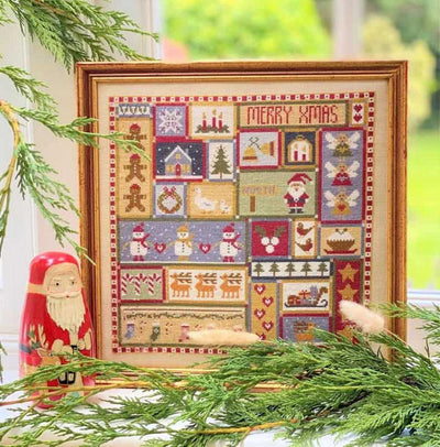 Christmas Patchwork Cross Stitch Kit Historical Sampler Co