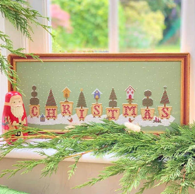 Christmas Pots Cross Stitch Kit Historical Sampler Co