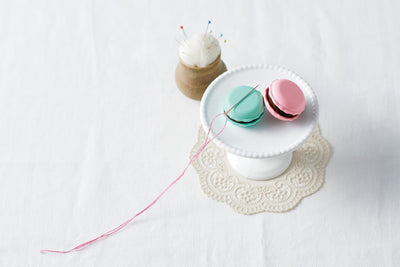Needle Sharpener Macaron Rasperry or Pistachio ~ Clover