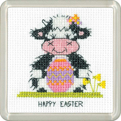 Milkshake Easter COASTER Cross Stitch Kit - Heritage Crafts