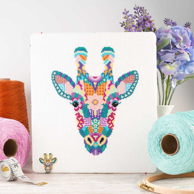 Mandala Giraffe Cross Stitch Kit ~ Meloca Designs