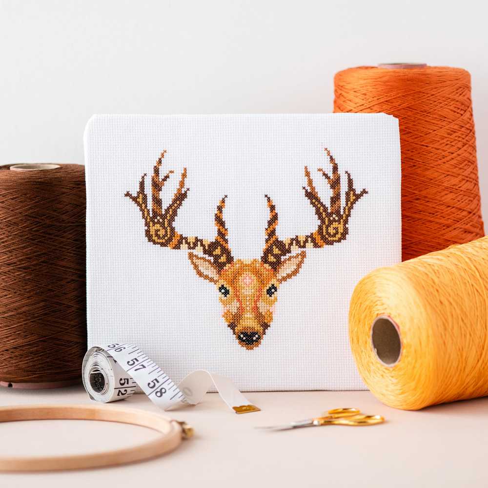 Mandala Reindeer Cross Stitch Kit ~ Meloca Designs