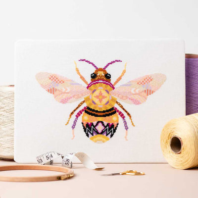 Mandala Bee Cross Stitch Kit ~ Meloca Designs