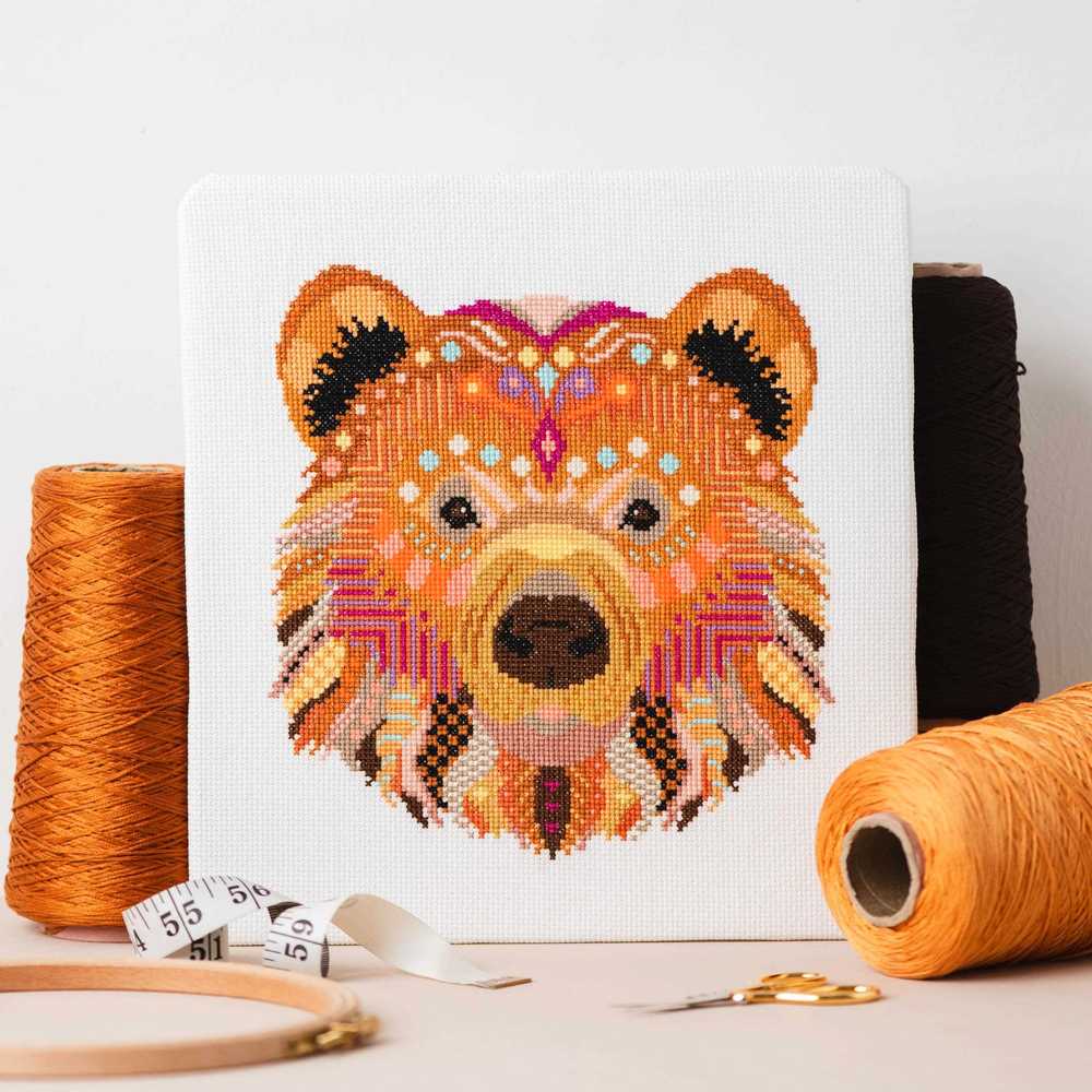 Mandala Bear Cross Stitch Kit ~ Meloca Designs