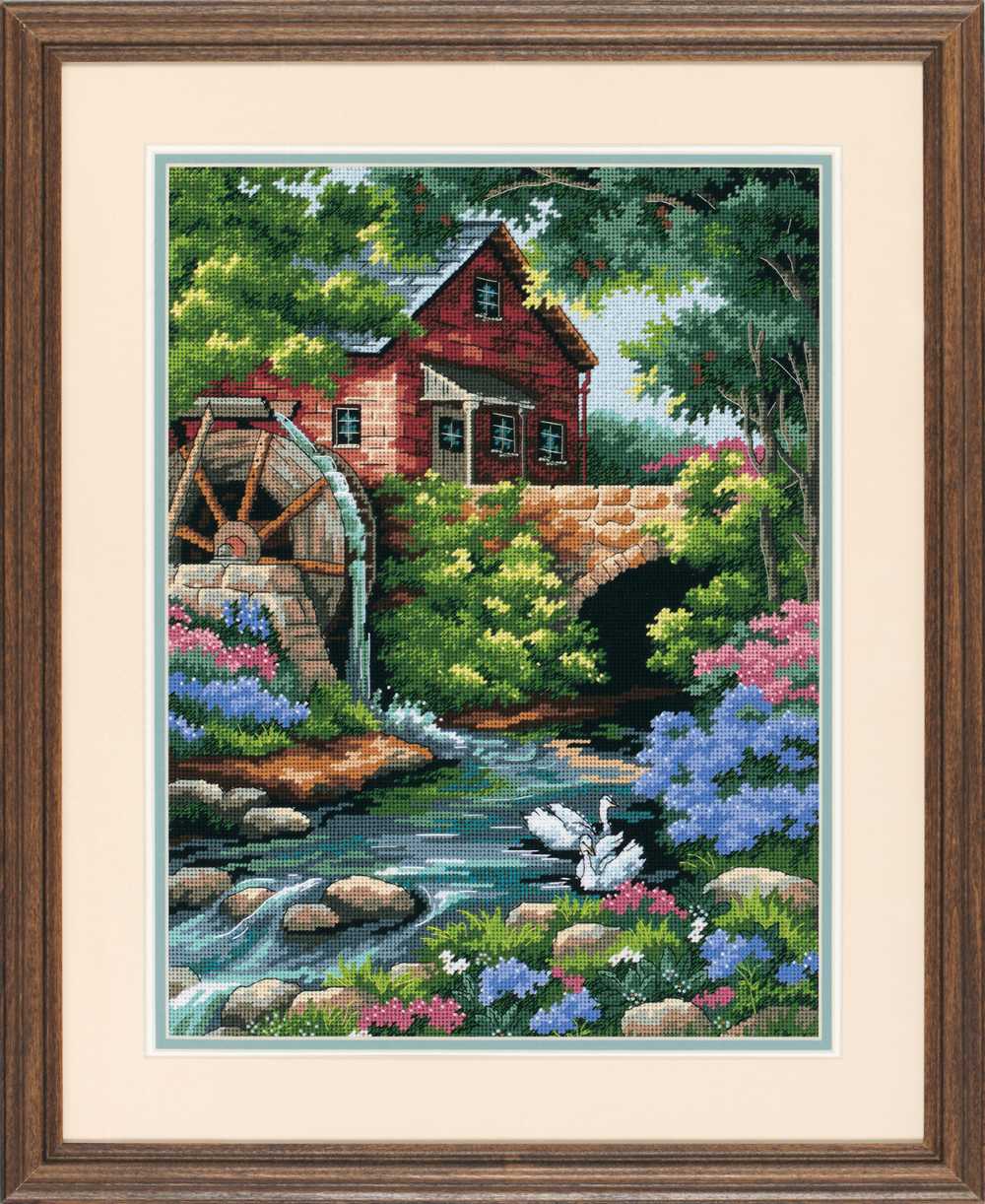 Old Mill Cottage Tapestry Kit - Dimensions