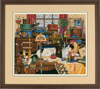Maggie The Messmaker Cross Stitch Kit - Dimensions Gold