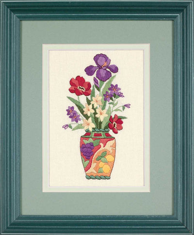 Elegant Floral Embroidery Kit - Dimensions