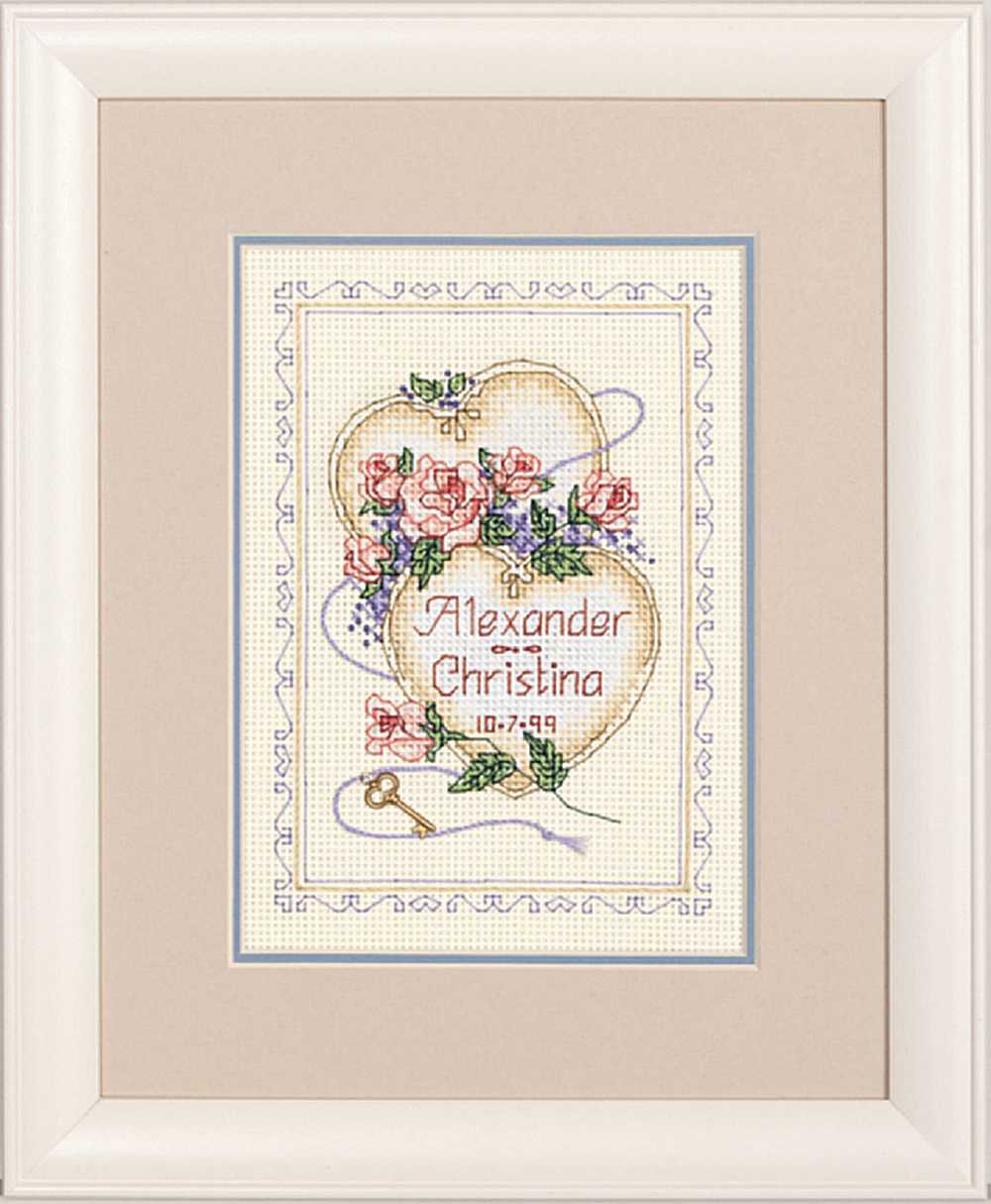 United Hearts Cross Stitch Kit - Dimensions