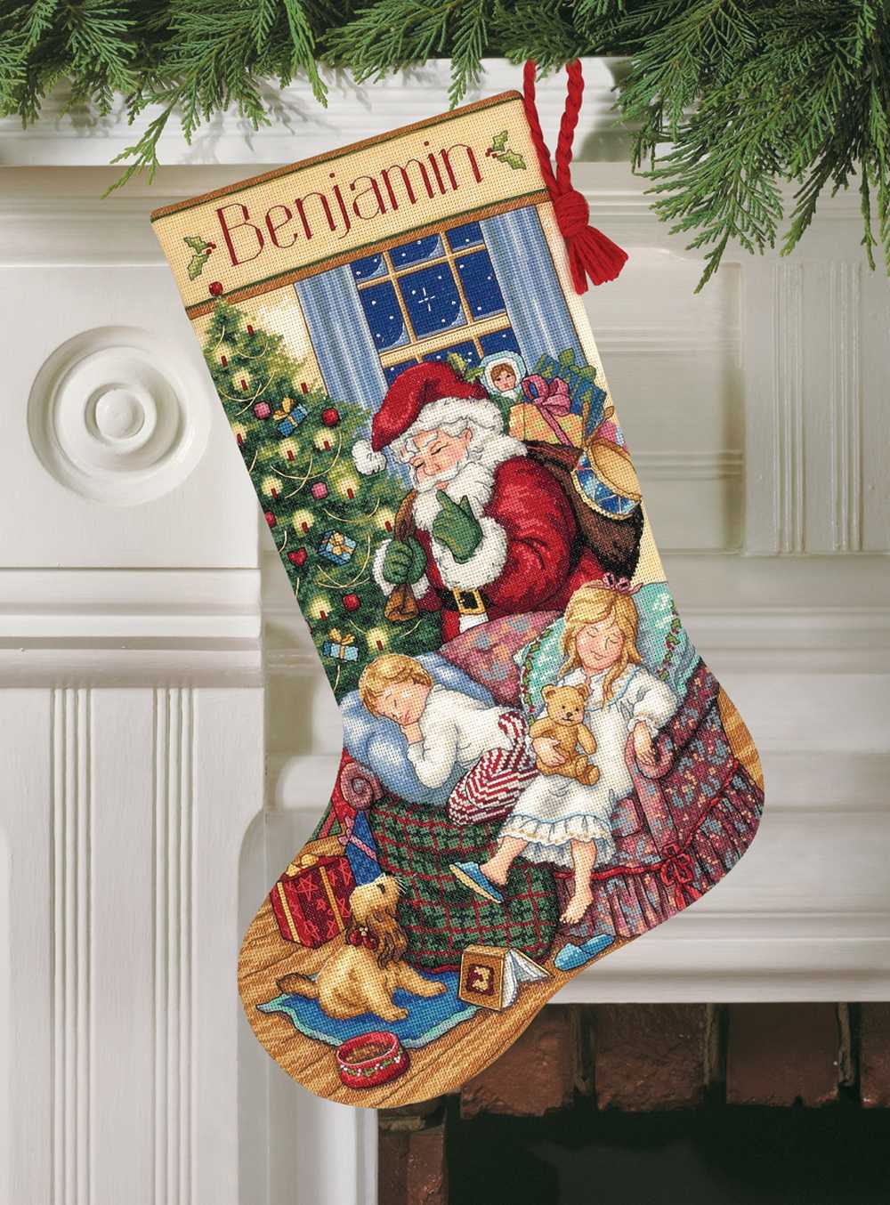 Sweet Dreams Stocking Cross Stitch Kit - Dimensions Gold