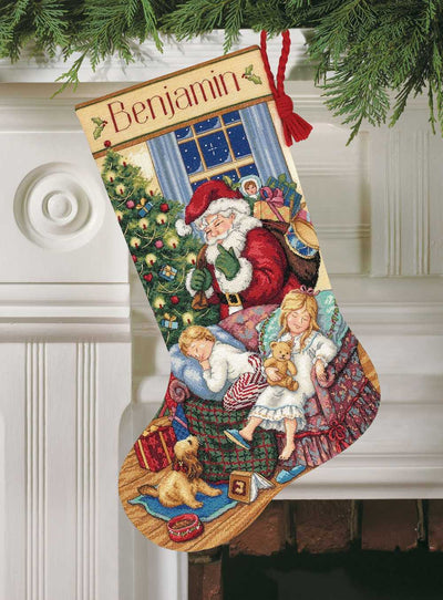Sweet Dreams Stocking Cross Stitch Kit - Dimensions Gold