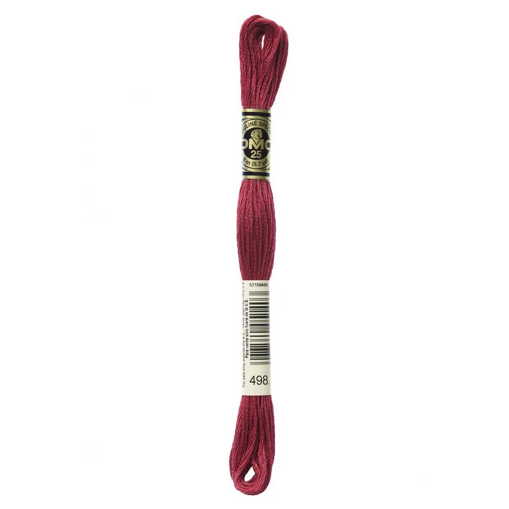 DMC 498 Mouline Stranded Cotton