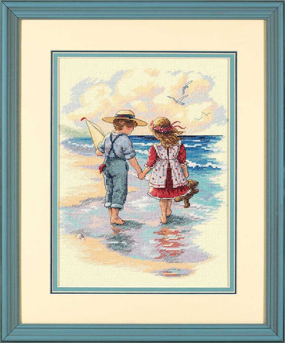 Holding Hands Cross Stitch Kit - Dimensions