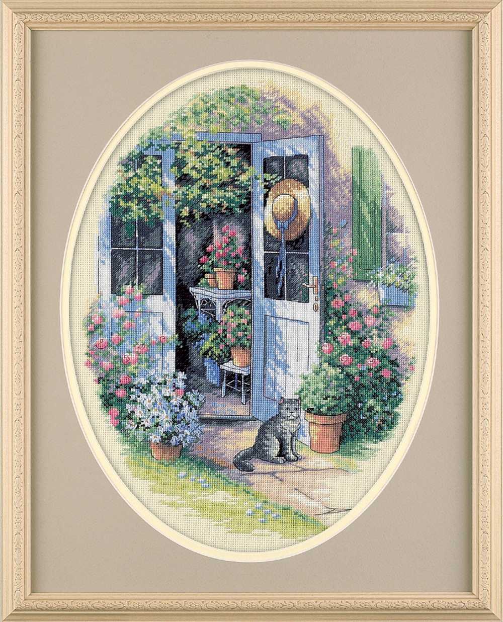 Garden Door Cross Stitch Kit - Dimensions