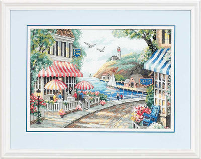 Cafe by the Sea Cross Stitch Kit - Dimensions