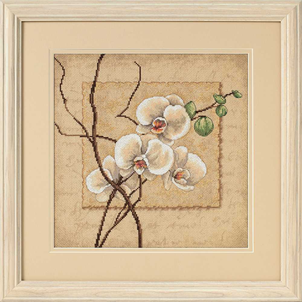 Oriental Orchids Cross Stitch Kit - Dimensions