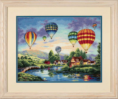 Balloon Glow Cross Stitch Kit - Dimensions Gold