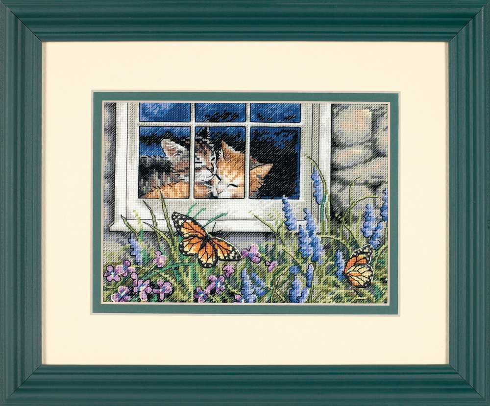 Feline Love Cross Stitch Kit - Dimensions Gold