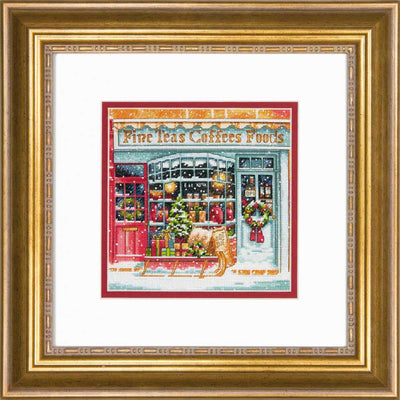 Coffee Shoppe Cross Stitch Kit - Dimensions Gold