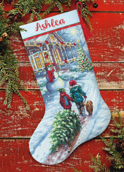 Christmas Tradition Stocking Cross Stitch Dimensions