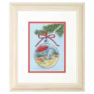 Beach Ornament Christmas  Cross Stitch Kit Dimensions