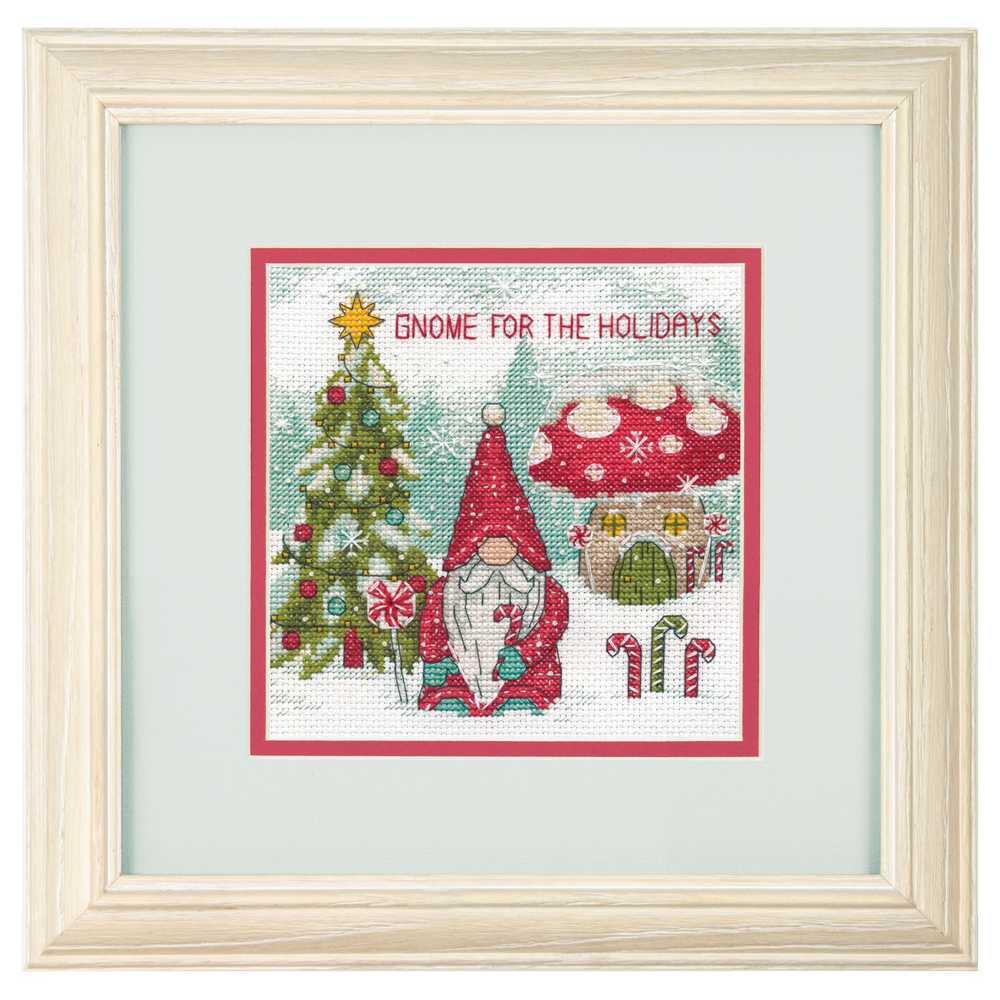 Gnome for the Holidays Christmas Cross Stitch Kit Dimensions