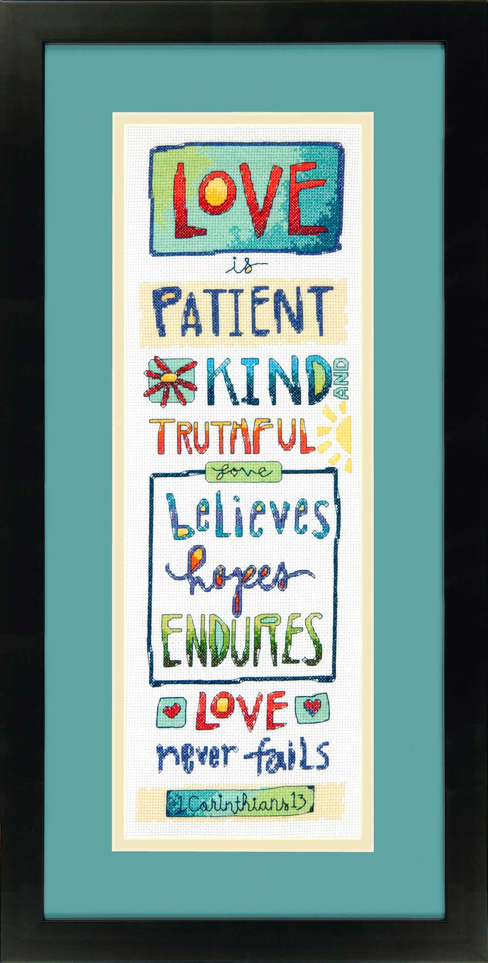 Love Is Cross Stitch Kit - Dimensions