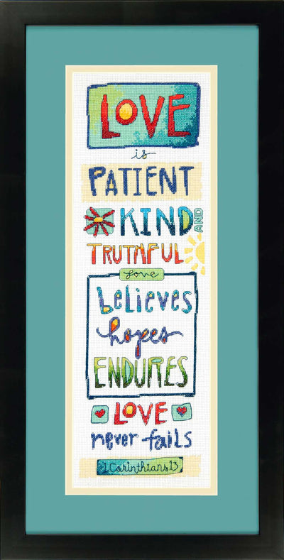 Love Is Cross Stitch Kit - Dimensions