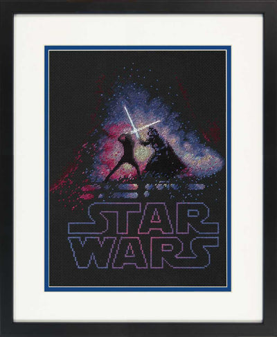 Star Wars Luke and Darth Vader Cross Stitch Kit - Dimensions