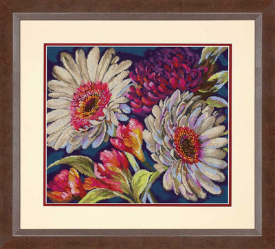 Fabulous Floral  Cross Stitch Kit Dimensions