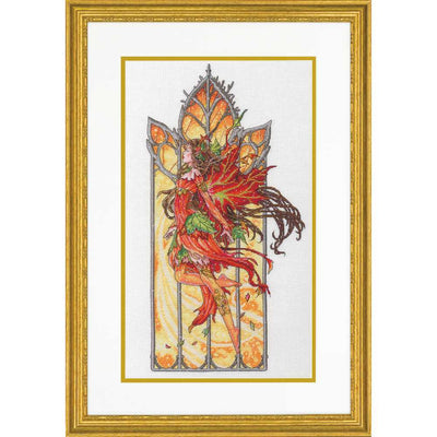 Dancing Fall Fairy Cross Stitch Kit - Dimensions Gold