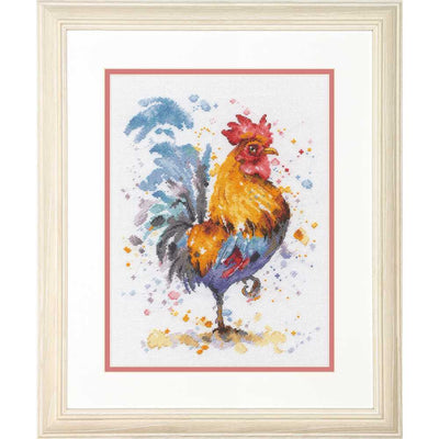 Rooster Cross Stitch Kit - Dimensions