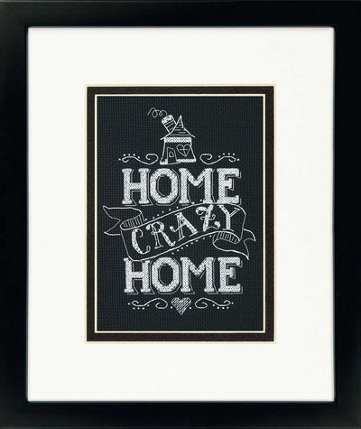 Home Crazy Home Cross Stitch Kit - Dimensions
