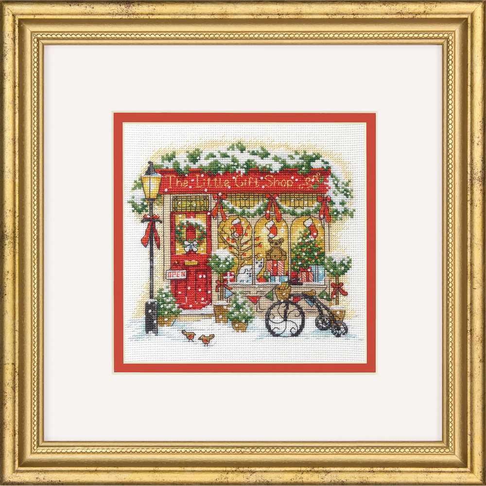 The Little Gift Shop Cross Stitch Kit - Dimensions Gold Collection
