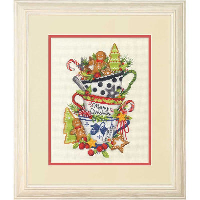 Christmas Tea Cross Stitch Kit - Dimensions