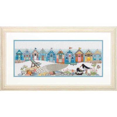 Beach Huts Cross Stitch Kit - Dimensions