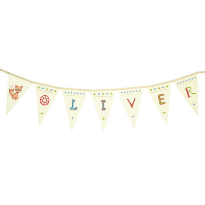 Personalized Flag Banner Cross Stitch Kit - Dimensions