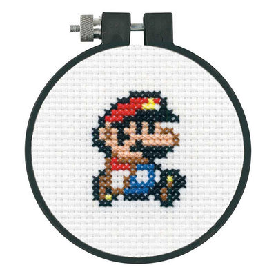 Mario Beginner Cross Stitch Kit Dimensions
