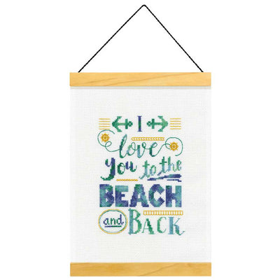 Beach and Back Cross Stitch Kit - Dimensions