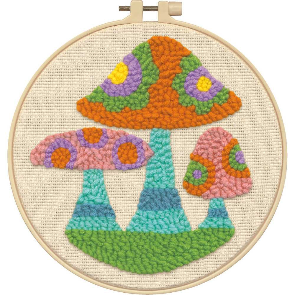 Mushroom Punch Needle Kit Dimensions