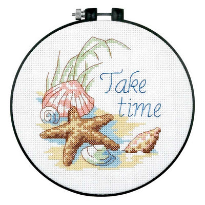 Take Time Cross Stitch Kit with Hoop - Dimensions