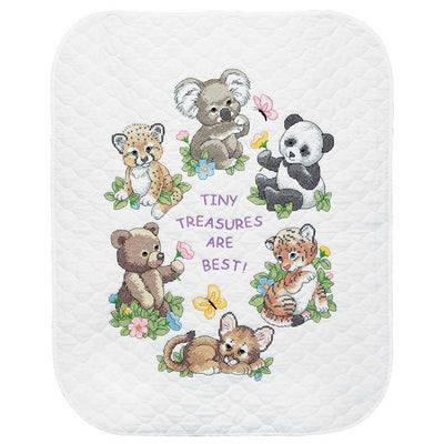 Baby Animals Quilt Printed Cross Stitch Kit - Dimensions