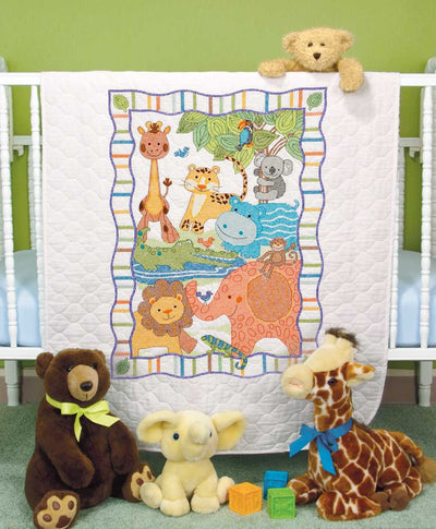 Mod Zoo Quilt Printed Cross Stitch Kit - Dimensions