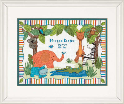 Mod Zoo Cross Stitch Kit - Dimensions