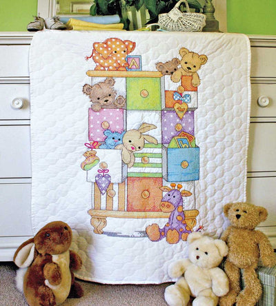 Baby Drawers Printed Cross Stitch Quilt Dimensions