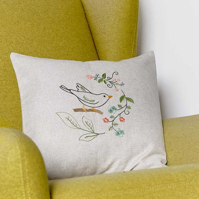 Bird Cushion Embroidery Kit Anchor
