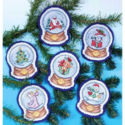 Snow Globes Cross Stitch Kit - Design Works