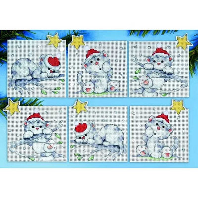 Christmas Cats Cross Stitch Kit - Design Works